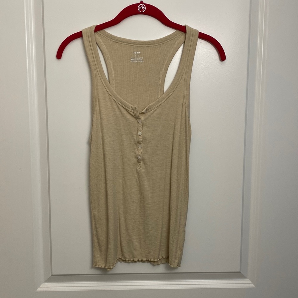 Aerie Henley super soft button down tank size S